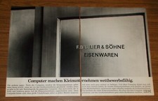 Seltene Werbung IBM - Computer machen Kleinunternehmen kaputt 1978