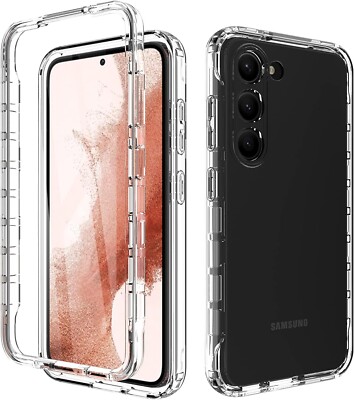 Clear Case für S26 S26+ S24 S23Fe S21 S22 S10 Samsung 360 Stoßfest Handyhülle