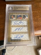 Evan longoria  Matt LaPorta Billy Butler  Autograph Rookie Auto BGS # 10/10