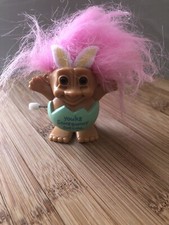 Russ Troll Pink Hair Wind Up Easter Egg Ears You re Some Bunny Special Vintage
