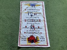 Vintage German Bavarian Colorful Fabric Handkerchief