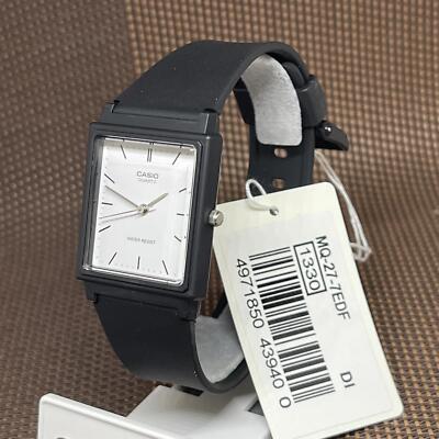 Casio MQ-27-7E Classic Quartz Standard Analog Black Resin Analog