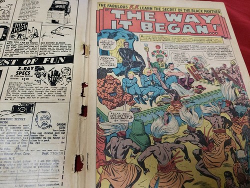 MARVEL COMICS - FANTASTIC FOUR #53 AGOSTO 1966 "IL MODO IN CUI È INIZIATO!" Indossato vedi foto - Foto 5 di 12