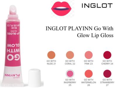 INGLOT PLAYINN Go With Glow Lip Gloss 10ml    Semi-transparent Lippenstift