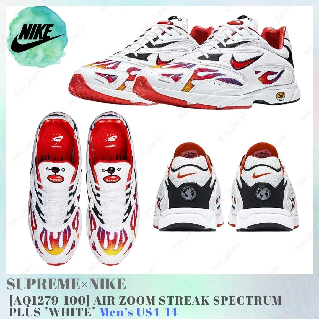 Nike Supreme x Zoom Streak Spectrum Plus Habanero Red for Sale