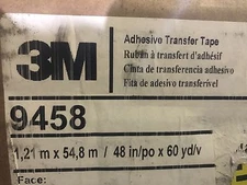 3M 9458 48 in x 60 yd 1 mil Adhesive Transfer Tape 48 IN Clear