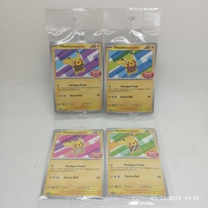 Lot 4 Pokemon Pikachu Berkemeja Batik XATU 101/SV-P 154 155 190 Indonesia Promo
