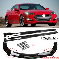 For Hyundai Genesis Coupe Front Bumper Lip Splitter Spoiler Chin Side Skirts For Hyundai Genesis Coupe Front Bumper Lip Splitter Spoiler Chin Side Skirts
