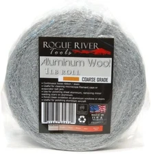 Aluminum Wool (COARSE Grade) - 1lb Roll - by Rogue River Tools. Soft clean!