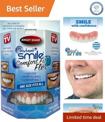 Transform Your Smile in Minutes: Bright Shade Comfort Fit Cosmetic Teeth