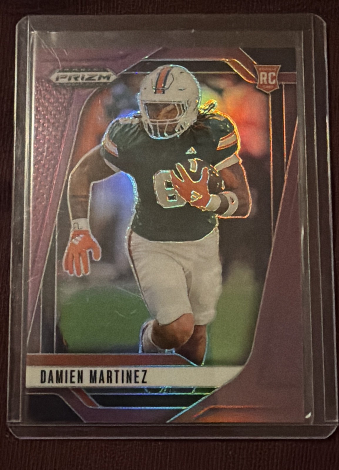 2025 Panini Prizm Draft Picks - Damien Martinez #58 Purple Prizm /99 (RC)