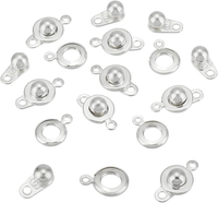 Edelstahl DruckknöPfe Set FüR Schmuckherstellung, DIY Halsketten ArmbäNder
