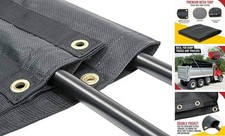 7' x 22' Dump Truck Vinyl Coated Mesh Tarps Cover with 5 Inch 18oz Double 7x22
