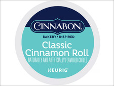 Cinnabon Classic Cinnamon Roll Coffee, Light Roast, K-Cup, 48 pod