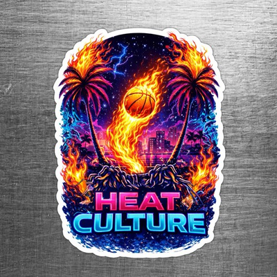 #ad #ad Miami Heat “Heat Culture” Custom Sticker $2.99