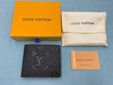 Louis Vuitton Monogram Canvas Black Bifold Men's Wallet