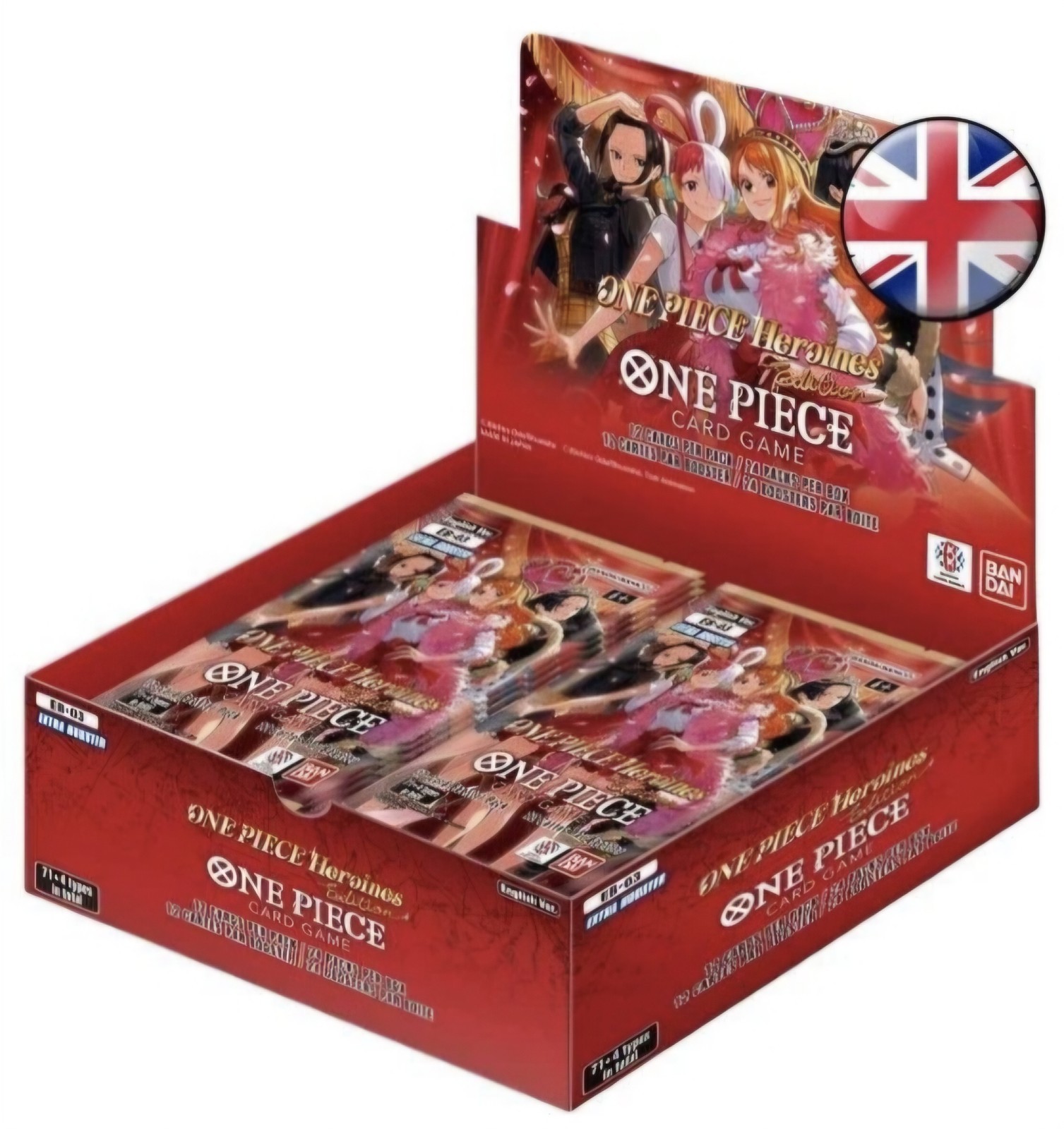 Display 24 Booster One Piece Card Game EB03 Heroines Edition Anglais