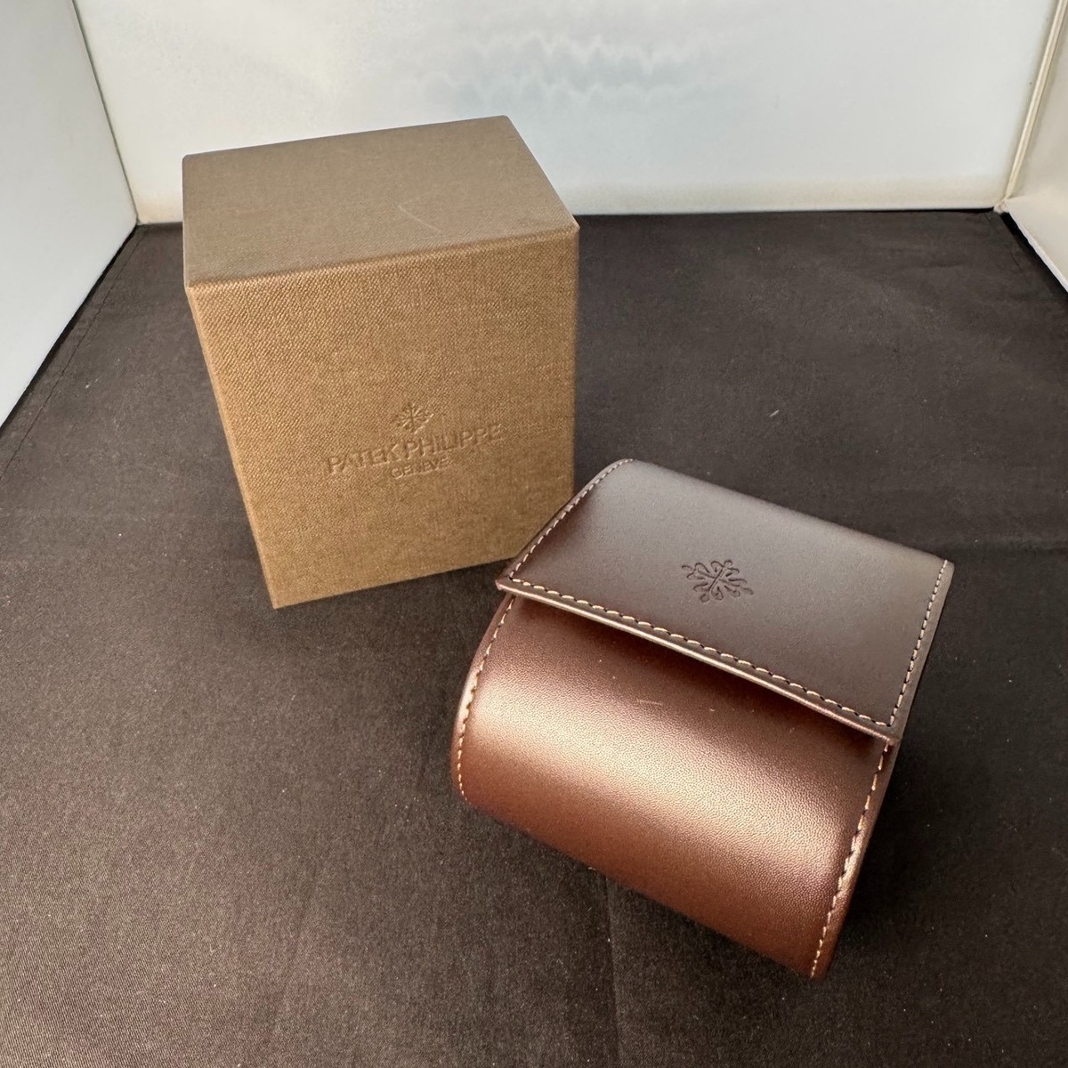 PATEK PHILIPPE Watch Box Brown 100%Authentic FZ8683 | eBay