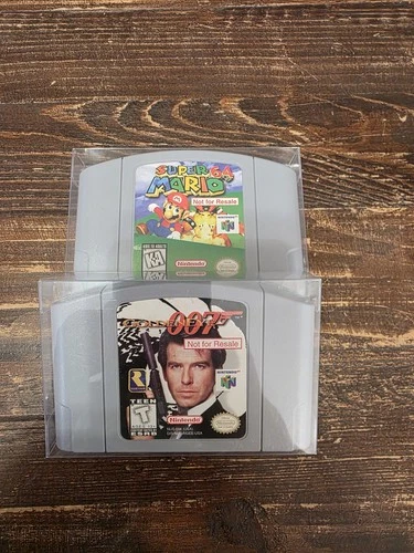 N64 Not For Resale Bundle - 007 Goldeneye and Mario 64.. Authentic, Tested.