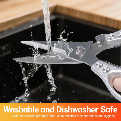 Heavy Duty Poultry Shears, Kitchen Food Scissors All Purpose for Meat Cutting, C - Picture 6 of 12