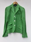 Ralph Lauren Blue Label Blazer 6 Bright Green Jacket Linen