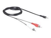 Delock Cable Audio Jack > 2 x RCA Male Cavo 84212