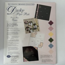 Creative Memories DUSKY Paper Packs 10" X 12" NEW IN PKG 12 Sheets 6 Colors