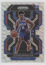 2021-22 Panini Prizm Silver Wave Prizm Jaden Springer #317 Rookie RC 0tb7