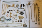 Estate Mixed Lot Of Vintage Costume Jewelry, Some Signed, Monet, Brighton, Avon