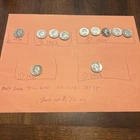1-1936, 1-1950, 1-1958, 1-1963 1-1964, 1-1950, 1-1958 Silver Quarter  (11 total)