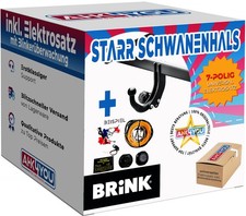BRINK ANHÄNGERKUPPLUNG für Mercedes A-Klasse W176 12-18 starr + 7-pol ES ABE