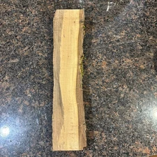 Walnut Live Edge Slab 13"x 2.5"x1.25 Rough Edge- Beautiful Spalt