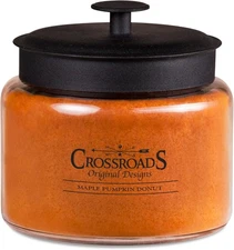 Crossroads Maple Pumpkin Donut Scented 4-Wick Candle, 64 oz.