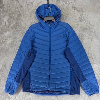Helly Hansen Jacket Mens 2XL Verglas Hooded Hybrid Insulator Blue EUC