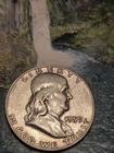1959 "D" Franklin Silver Half Dollar vf