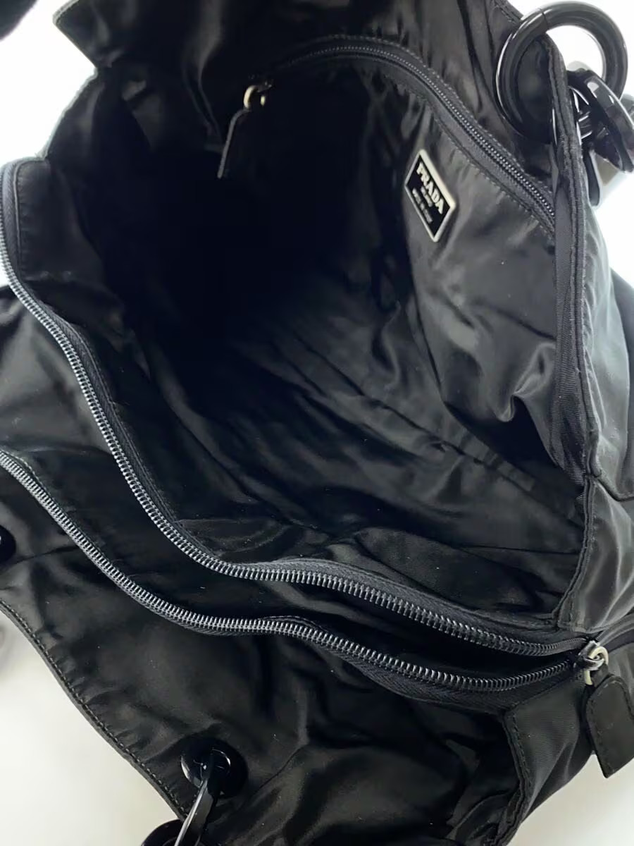 PRADA handbag nylon black thumbnail 6