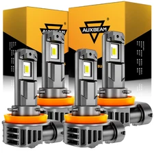 AUXBEAM For Freightliner Cascadia 2008-2021 LED Headlight High Low Bulbs 6500K