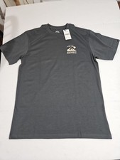 Quicksilver Shirt Men's M Gray Hawaii Short Sleeve Crew Neck 100 Cotton New
