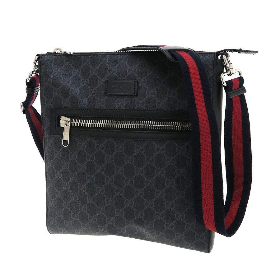 Sac bandoulière Gucci GG Supreme 474137 gris occasion