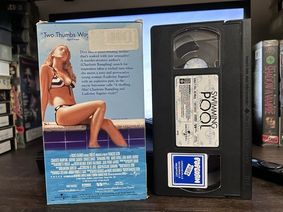 Swimming Pool VHS Tape 2003 Unrated Version Thriller Late Release Rare OOP HTF - Image 3 of 4