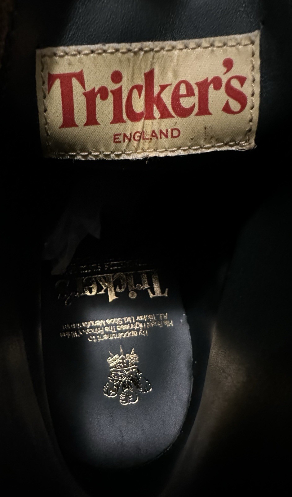 Trickers Stow Acorn Muflone Burnished Brogue Bocts UK 7.5 US 8.5