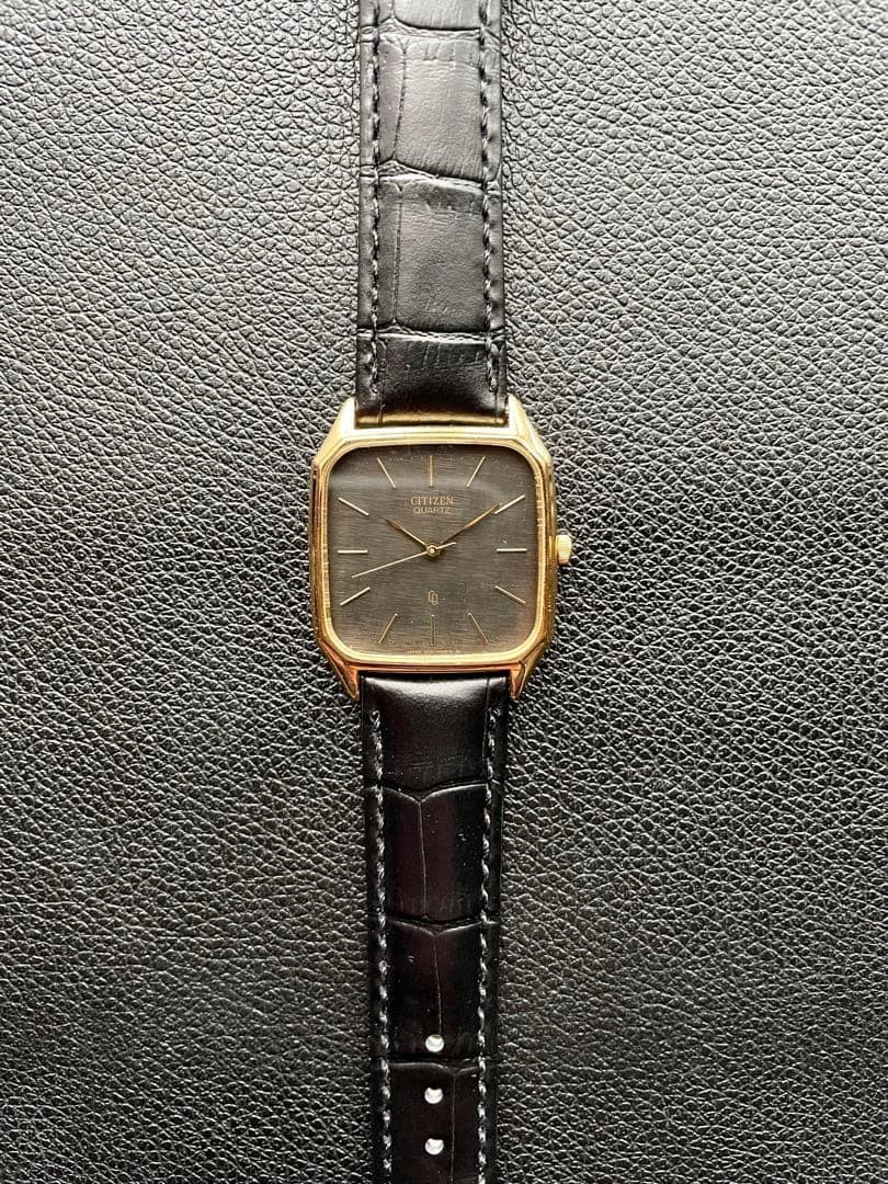 Used CITIZEN Quartz Tank Rectangular Square Vintage image 5