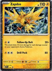 Zapdos 157 Scarlet & Violet Black Star Promo