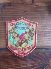 Green County Wisconsin Sugar River State Trail Patch