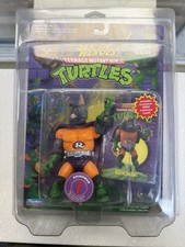 TMNT Ninja Turtles 1994 Rhinoman RARE Playmates Action Figure With Protector