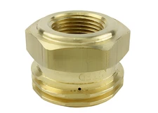 REGO 5764E Brass Adapter 1-3/4" Male ACME x 1" Female NPT Propane LP Gas Fitting