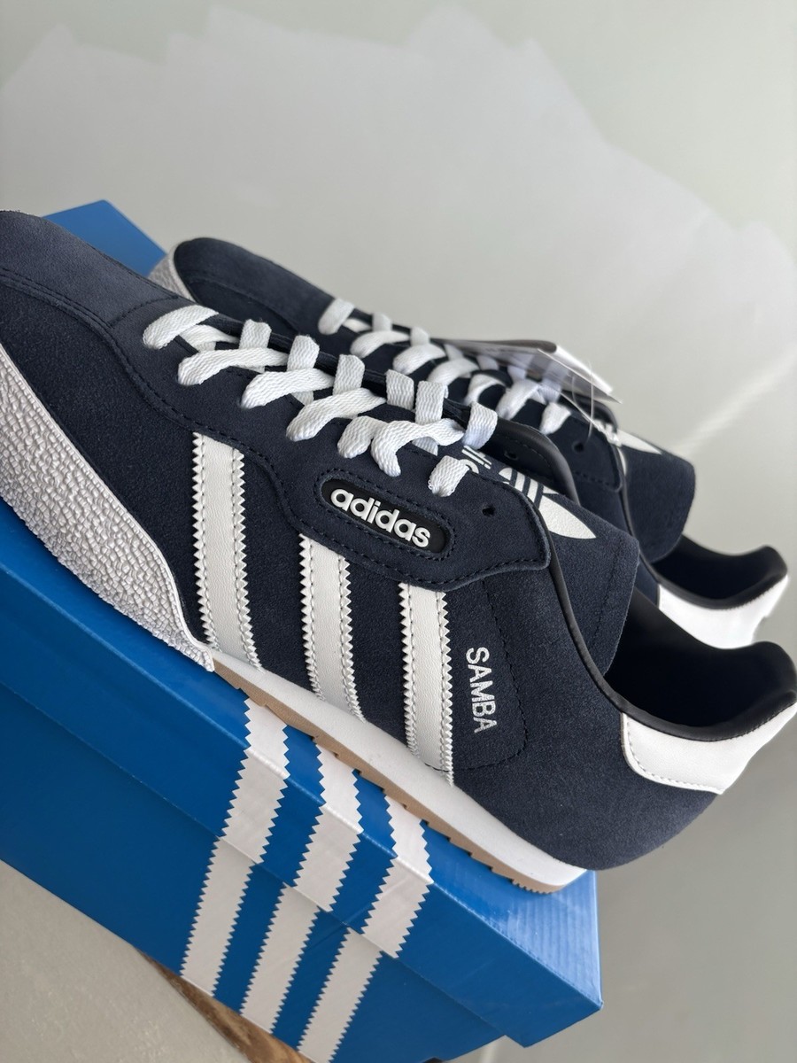 Adidas Samba Super Blue Suede Size 10 Brand New With Tags