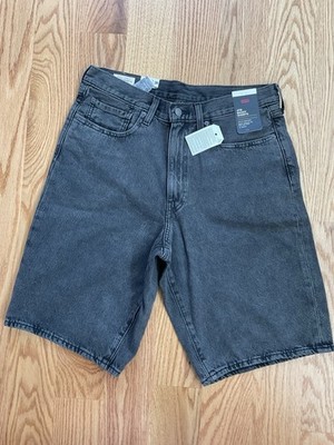 Levi's 478 Baggy 12'' Shorts in Overnight Bag Black Size 28