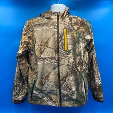 Realtree Camo Scent Factor Hood Jacket Mens XL XTRA Coffee Bean Outdoor Hunting