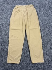 Vtg J Crew Pants Women 8 Khaki High Rise Bareback Tapered Chino Made In USA 90s
